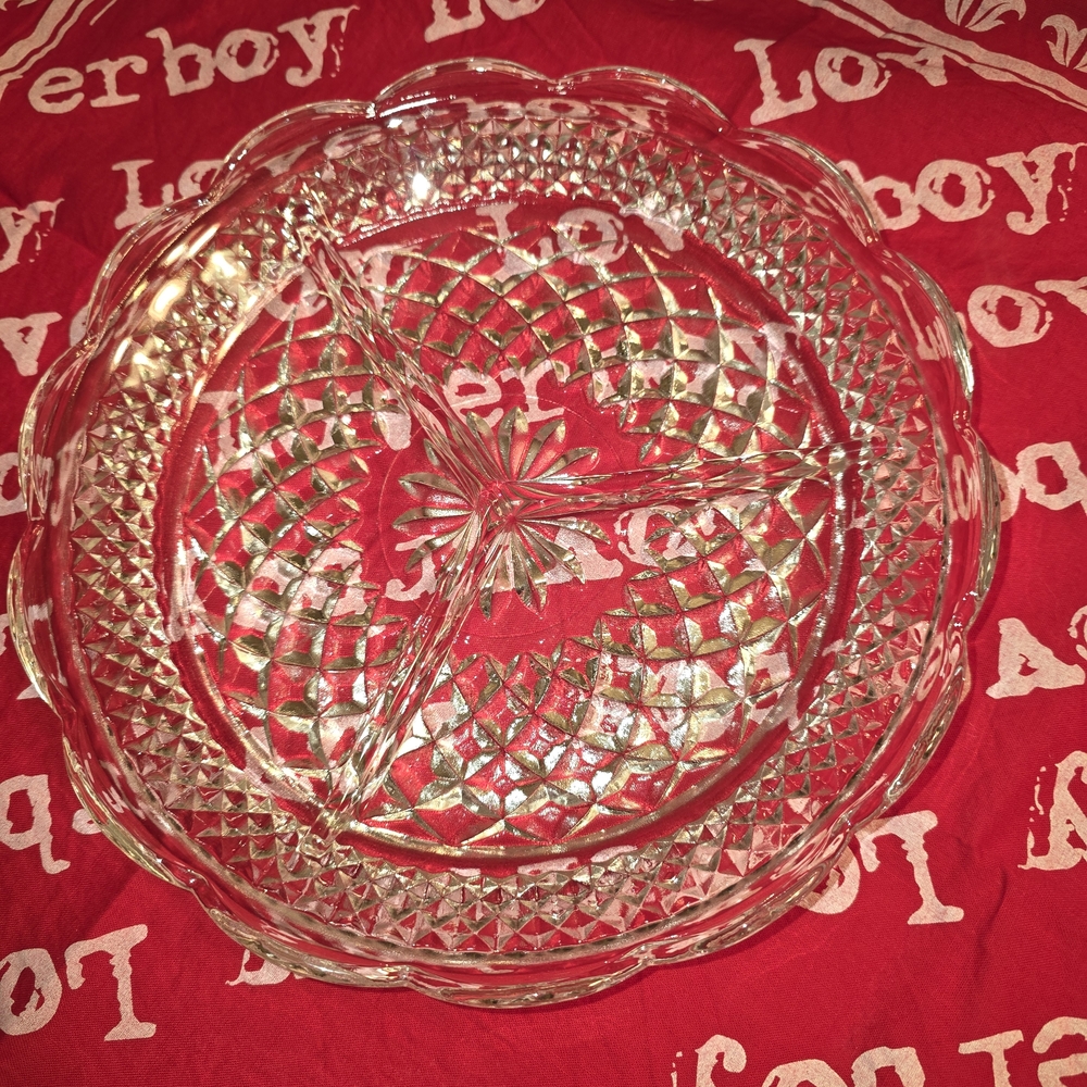 Crystal Clear Glass Serving Tray
